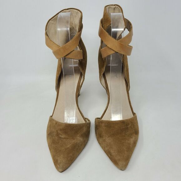Joe's Jeans Womens Laney Suede Pointed Toe Ankle Wrap Brown Suede Size 8.5 Sexy - Picture 5 of 12